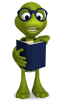 Perry the Turtle Read a Book